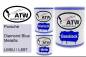 Preview: Porsche, Diamond Blue Metallic, LM5U / L697: 1L Lackdose + 1L Klarlack + 500ml Härter - Set, von ATW Autoteile West.